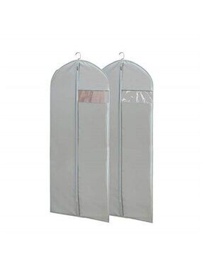 Dress Bags for Gowns Long, 65'' Long Dress Clear Garment Bag (Set of 2)